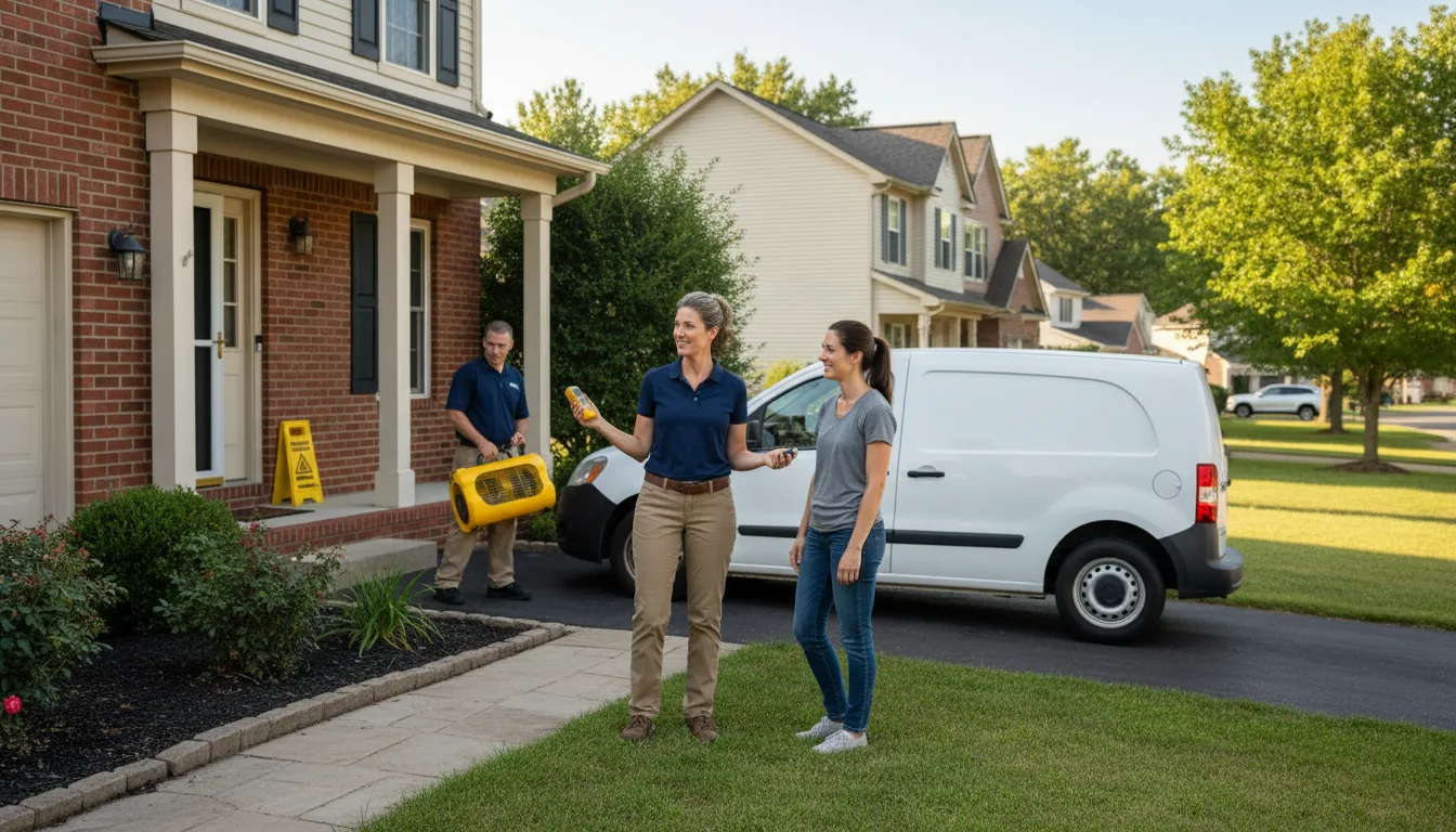 Residential water damage restoration in Dillsboro, NC